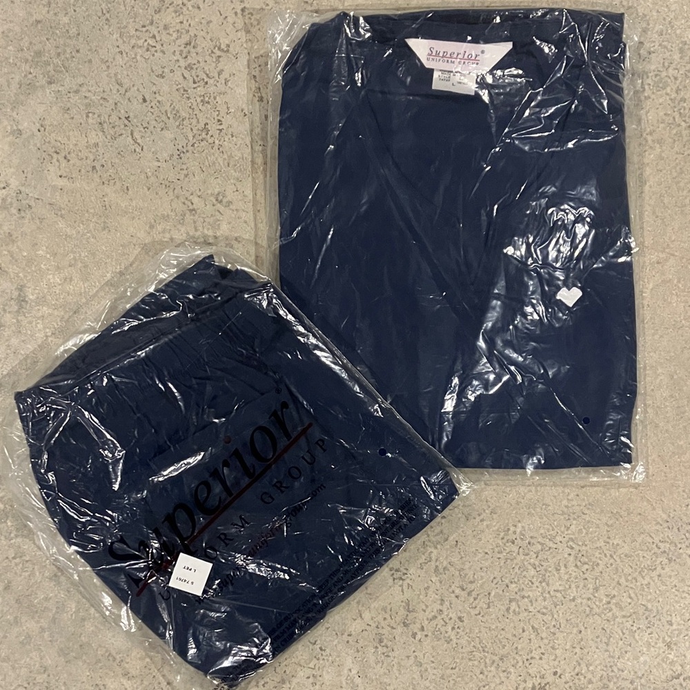 NEW! Superior Uniform Navy Blue Shirt/Pant Combo - multiple sizes!